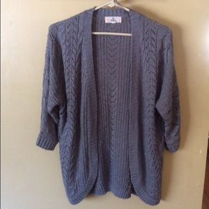 Pink Republic gray cardigan